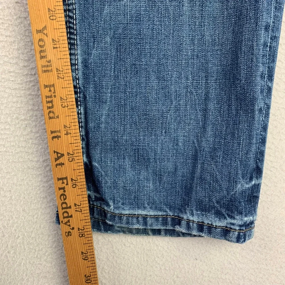 BKE Ryan Straight‎ Leg Jeans Men's 34S Blue Denim 100% Cotton Western Stretch